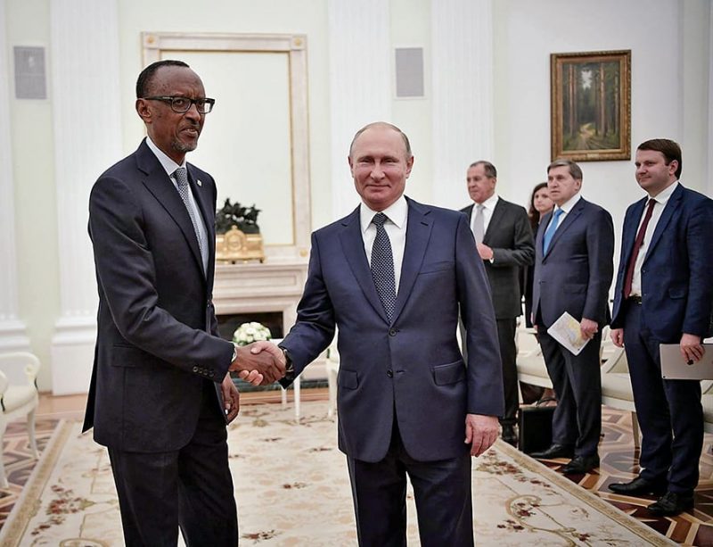 Paul Kagame and Vladimir Putin