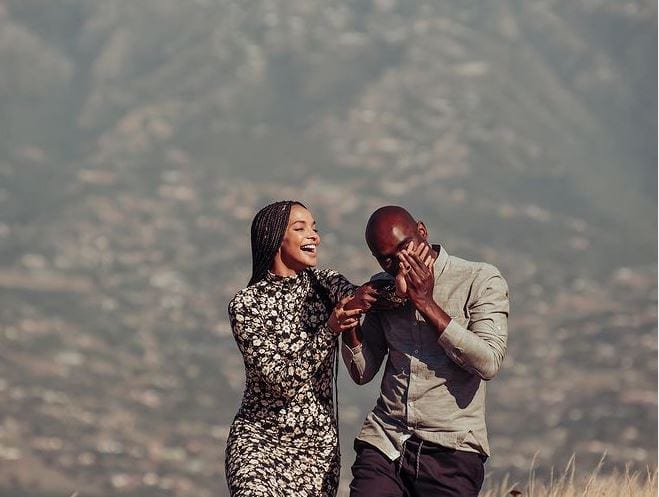 Liesl Laurie and Dr Musa are engaged