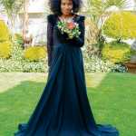 Thabo Thunderstorm black wedding gown