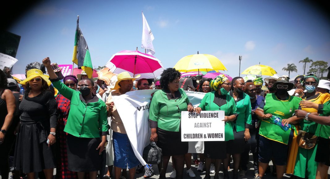Protests against gender based violence at Amathole District Municipality offices in East London