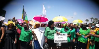 Protests against gender based violence at Amathole District Municipality offices in East London