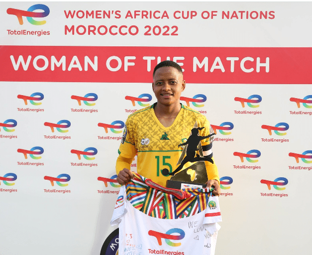 Banyana's Refiloe Jane crowned for star performance against Burundi