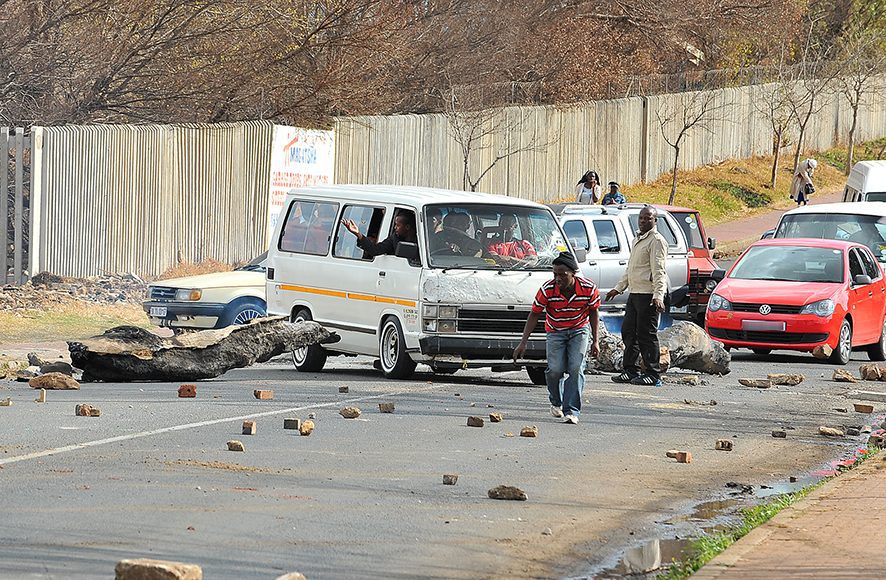 Water supply protest