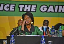 Baleka Mbete campaigns for ANC