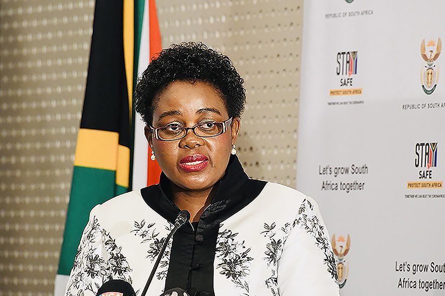 Minister of Human Settlements Mmamoloko Kubayi in Ekurhuleni