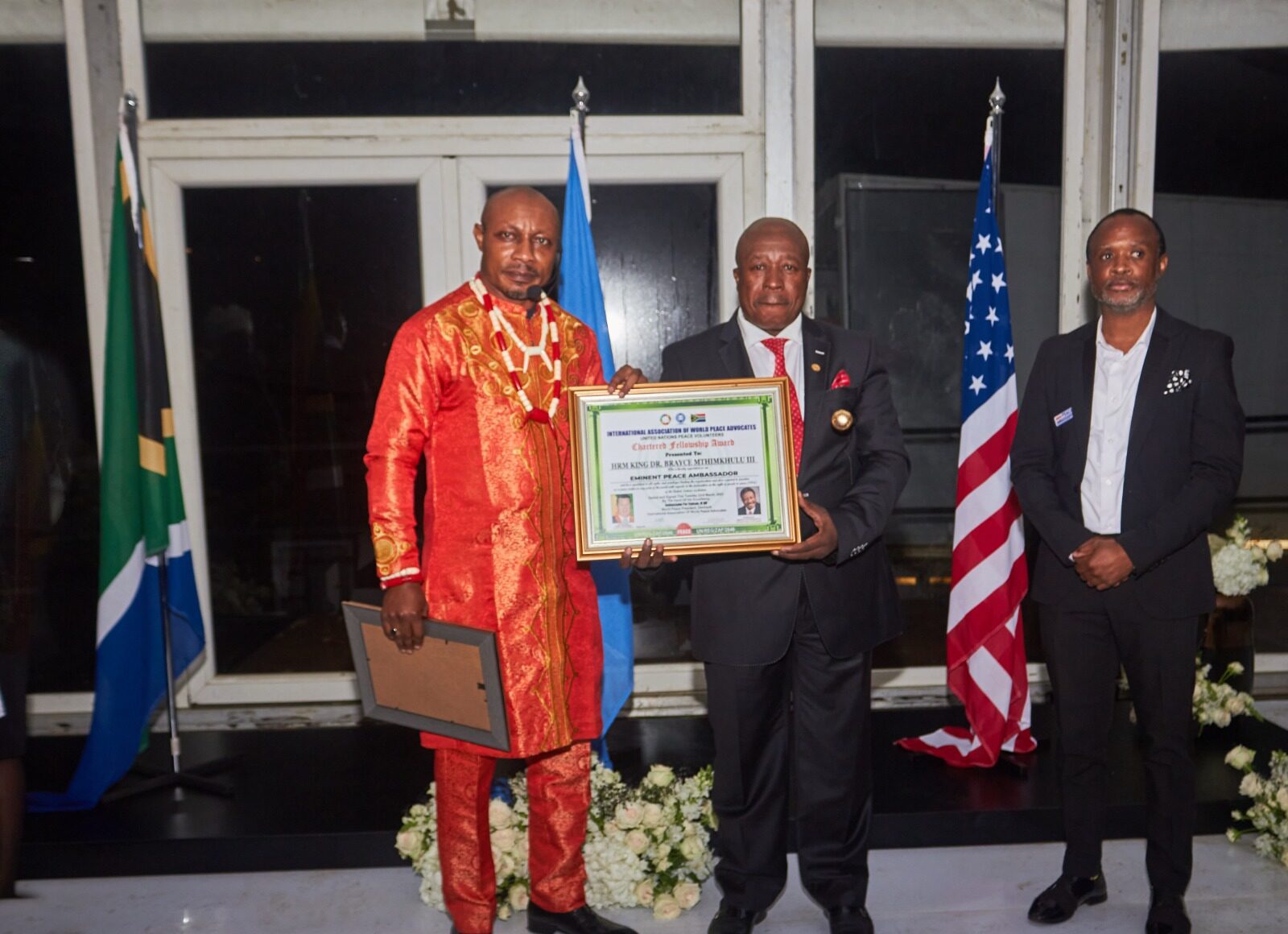 AmaHlubi 'king' honoured for his role in promoting peace