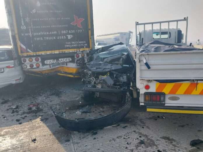 Multiple vehicle collision