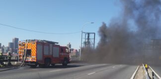 M1 highway underground fire