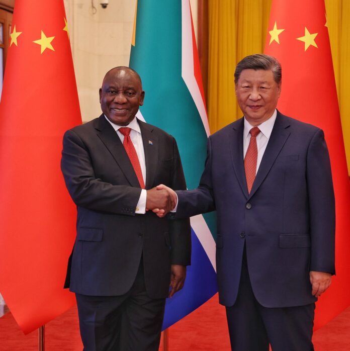 President Cyril Ramaphosa and Peple's Republic of China President Xi Jinping in Beijing, China