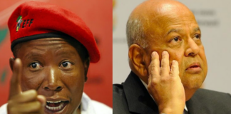 Pravin Gordhan and Julius Malema