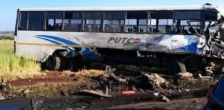Putco bus collides with a truck on Moloto Road